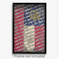 Lake City Georgia Poster (GA City Souvenir 11x17 Town Print)