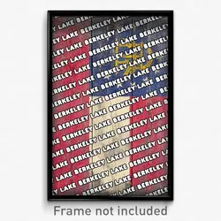 Berkeley Lake Georgia Poster (GA City Souvenir 11x17 Town Print)