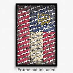 Mount Zion Georgia Poster (GA City Souvenir 11x17 Town Print)