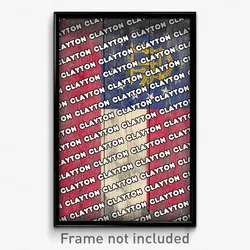 Clayton Georgia Poster (GA City Souvenir 11x17 Town Print)