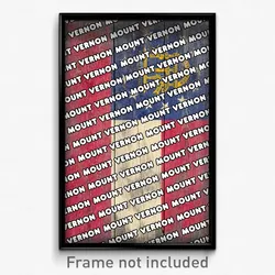 Mount Vernon Georgia Poster (GA City Souvenir 11x17 Town Print)