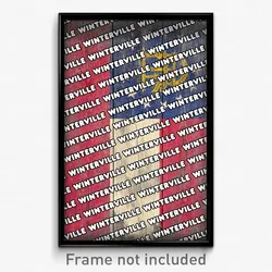 Winterville Georgia Poster (GA City Souvenir 11x17 Town Print)