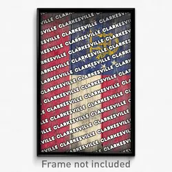 Clarkesville Georgia Poster (GA City Souvenir 11x17 Town Print)
