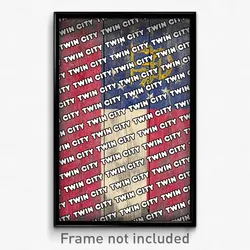 Twin City Georgia Poster (GA City Souvenir 11x17 Town Print)