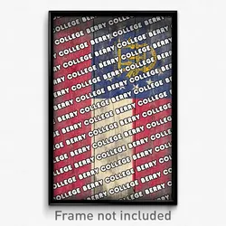 Berry College Georgia Poster (GA City Souvenir 11x17 Town Print)