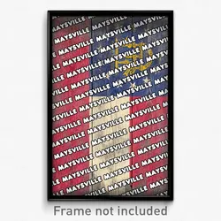 Maysville Georgia Poster (GA City Souvenir 11x17 Town Print)