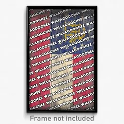 Willacoochee Georgia Poster (GA City Souvenir 11x17 Town Print)