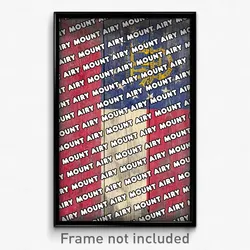 Mount Airy Georgia Poster (GA City Souvenir 11x17 Town Print)