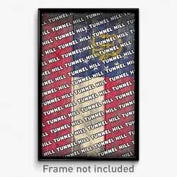 Tunnel Hill Georgia Poster (GA City Souvenir 11x17 Town Print)