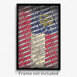 Lumber City Georgia Poster (GA City Souvenir 11x17 Town Print)