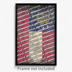 Jeffersonville Georgia Poster (GA City Souvenir 11x17 Town Print)