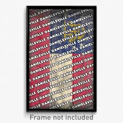 Danielsville Georgia Poster (GA City Souvenir 11x17 Town Print)