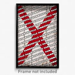Hammondville Alabama Poster (AL City Souvenir 11x17 Town Print)