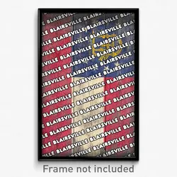 Blairsville Georgia Poster (GA City Souvenir 11x17 Town Print)