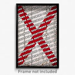 Scottsboro Alabama Poster (AL City Souvenir 11x17 Town Print)