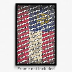 Crooked Creek Georgia Poster (GA City Souvenir 11x17 Town Print)