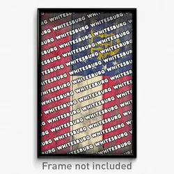 Whitesburg Georgia Poster (GA City Souvenir 11x17 Town Print)