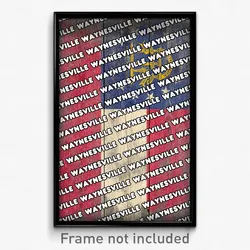 Waynesville Georgia Poster (GA City Souvenir 11x17 Town Print)