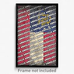 Arnoldsville Georgia Poster (GA City Souvenir 11x17 Town Print)