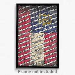 Mineral Bluff Georgia Poster (GA City Souvenir 11x17 Town Print)