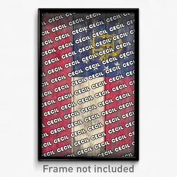Cecil Georgia Poster (GA City Souvenir 11x17 Town Print)