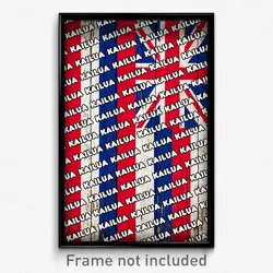 Kailua Hawaii Poster (HI City Souvenir 11x17 Town Print)