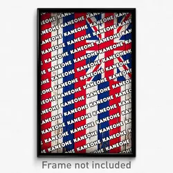 Kaneohe Hawaii Poster (HI City Souvenir 11x17 Town Print)