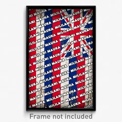 Mililani Mauka Hawaii Poster (HI City Souvenir 11x17 Town Print)
