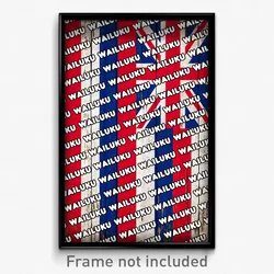 Wailuku Hawaii Poster (HI City Souvenir 11x17 Town Print)