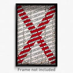 McIntosh Alabama Poster (AL City Souvenir 11x17 Town Print)