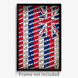Napili-Honokowai Hawaii Poster (HI City Souvenir 11x17 Town Print)