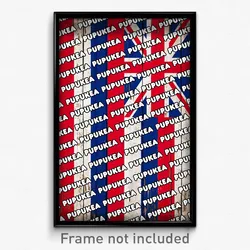 Pupukea Hawaii Poster (HI City Souvenir 11x17 Town Print)