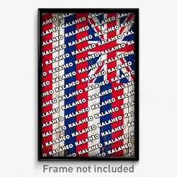 Kalaheo Hawaii Poster (HI City Souvenir 11x17 Town Print)