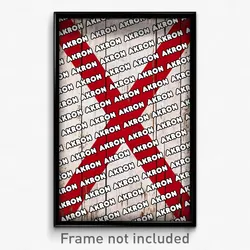 Akron Alabama Poster (AL City Souvenir 11x17 Town Print)
