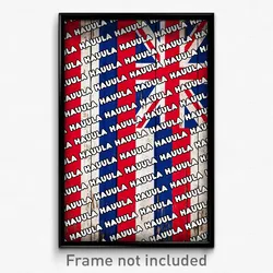 Hauula Hawaii Poster (HI City Souvenir 11x17 Town Print)