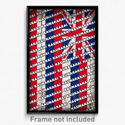 Kaunakakai Hawaii Poster (HI City Souvenir 11x17 Town Print)