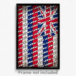 Lawai Hawaii Poster (HI City Souvenir 11x17 Town Print)