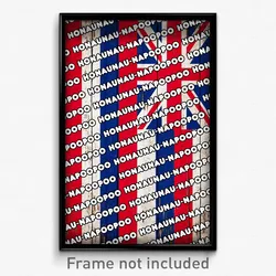 Honaunau-Napoopoo Hawaii Poster (HI City Souvenir 11x17 Town Print)