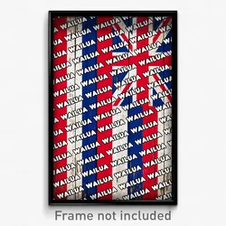 Wailua Hawaii Poster (HI City Souvenir 11x17 Town Print)
