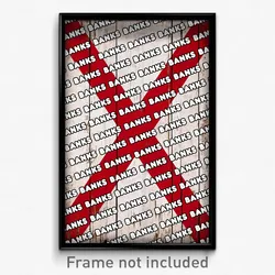 Banks Alabama Poster (AL City Souvenir 11x17 Town Print)