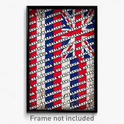 Kealakekua Hawaii Poster (HI City Souvenir 11x17 Town Print)