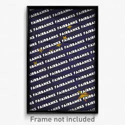 Fairbanks Alaska Poster (AK City Souvenir 11x17 Town Print)