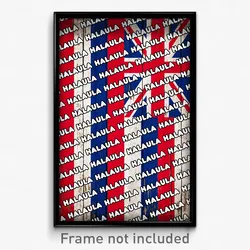 Halaula Hawaii Poster (HI City Souvenir 11x17 Town Print)