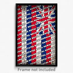 Royal Hawaiian Estates Hawaii Poster (HI City Souvenir 11x17 Town Print)