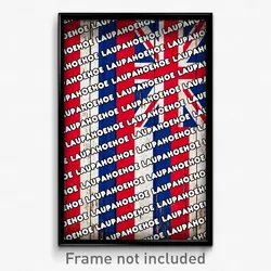 Laupahoehoe Hawaii Poster (HI City Souvenir 11x17 Town Print)