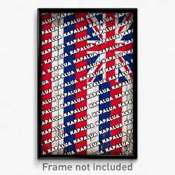 Kapalua Hawaii Poster (HI City Souvenir 11x17 Town Print)