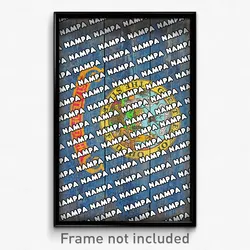 Nampa Idaho Poster (ID City Souvenir 11x17 Town Print)