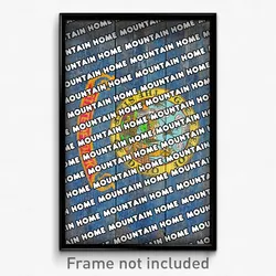Mountain Home Idaho Poster (ID City Souvenir 11x17 Town Print)