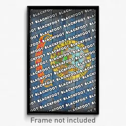 Blackfoot Idaho Poster (ID City Souvenir 11x17 Town Print)