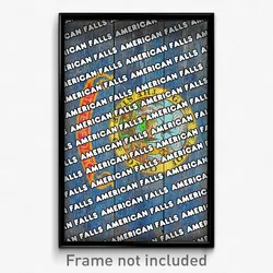 American Falls Idaho Poster (ID City Souvenir 11x17 Town Print)